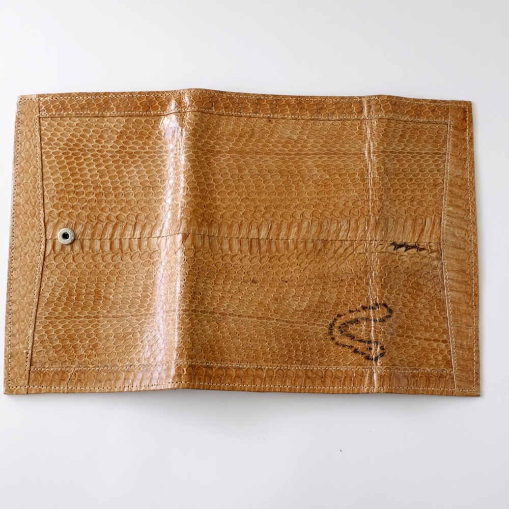 Genuine Real Python Snake Skin Leather Wallet - Picture 3 of 4